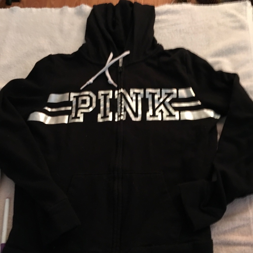 Victoria’s Secret Pink-Zip up Hoodie. Great Condition. Women’s Size Small